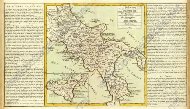 POSTER STAMPA REGNO DI NAPOLI CLOUET JEAN-BAPTISTE 1787 POSTER 32X45 002 RISTAMPA