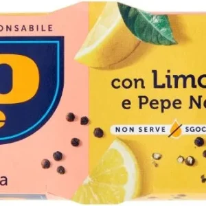 RIO MARE TONNO ALL’OLIO DI OLIVA CON LIMONE E PEPE 3X65GR