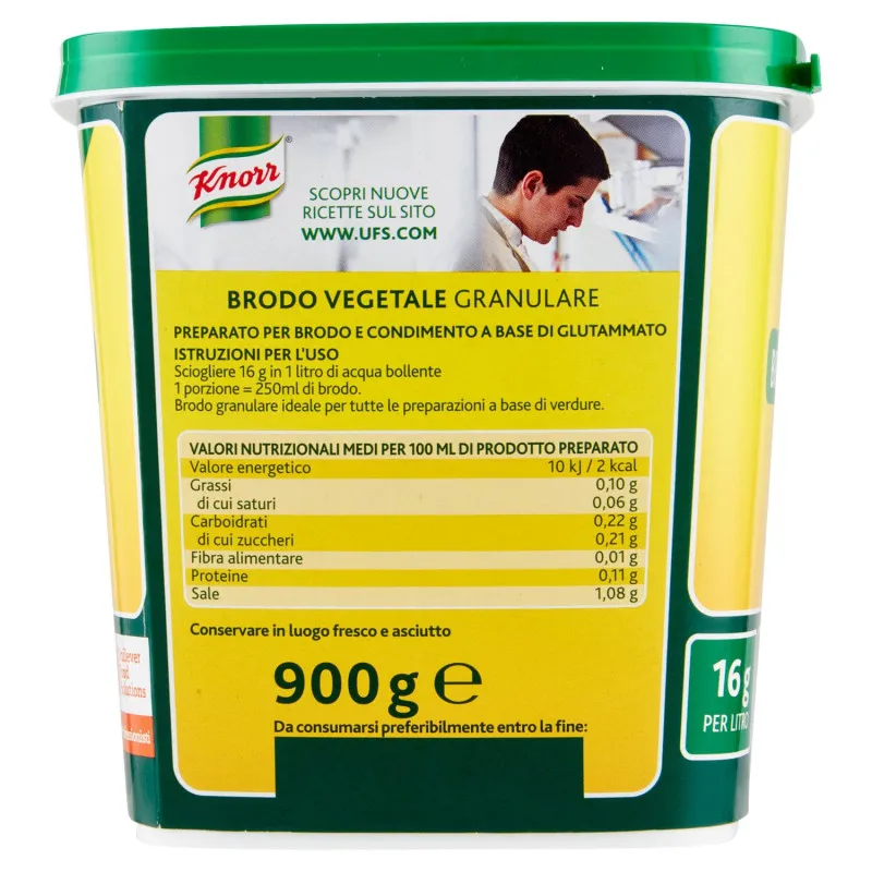 KNORR BRODO VEGETALE GRANULARE GR.900 - immagine 3