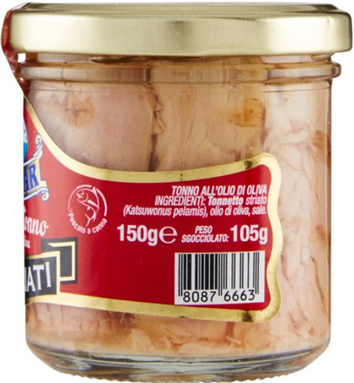 ASDOMAR FILETTO DI TONNO GRIGLIATI OLIO DI OLIVA 150GR - immagine 3