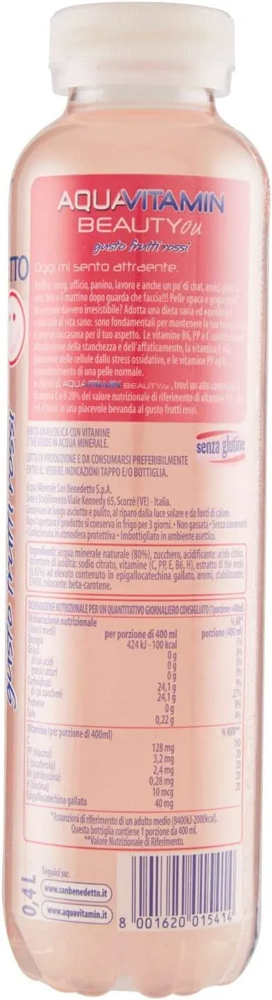 SAN BENEDETTO ACQUAVITAMIN FRUTTI ROSSI 40 CL - immagine 4