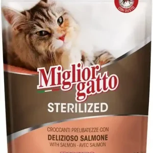 MIGLIORGATTO CROCCHETTE STERILIZZATO SALMONE GR.400