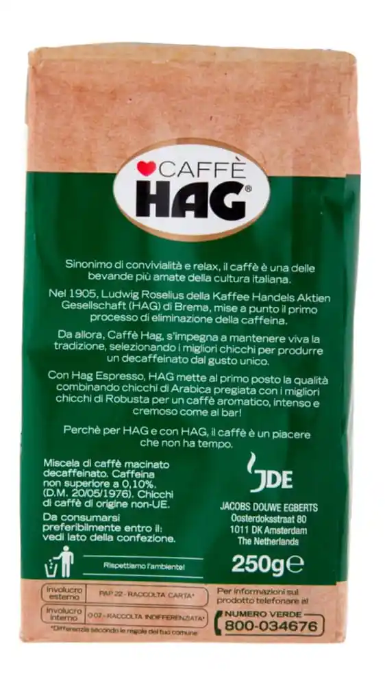 HAG ESPRESSO ARABICA 250 GR - immagine 5