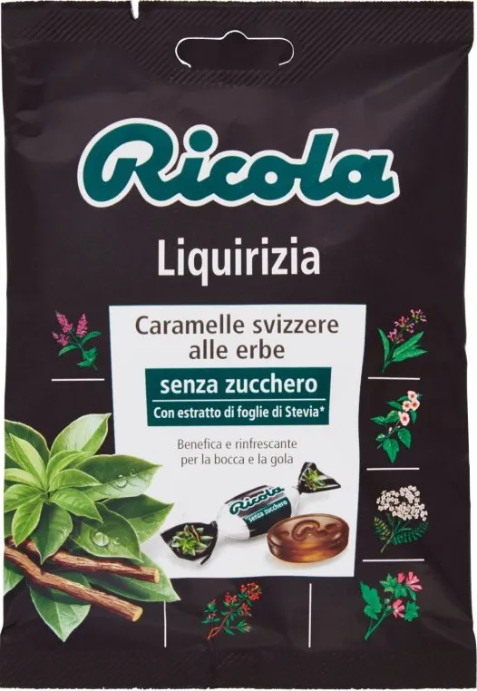 RICOLA LIQUIRIZIA SENZA ZUCCHERO 70GR - immagine 2