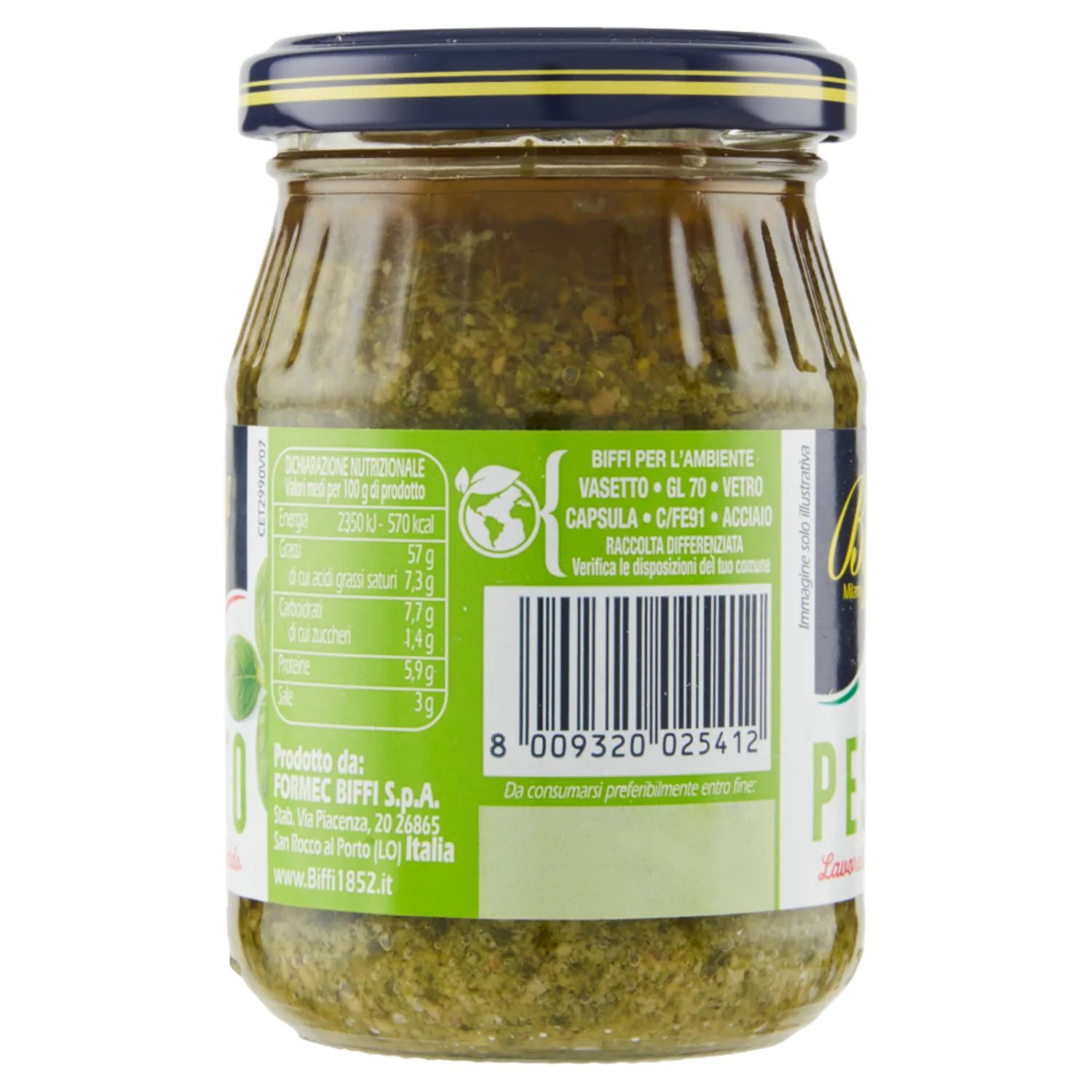 BIFFI PESTO ALLA GENOVESE 190 GR - immagine 5