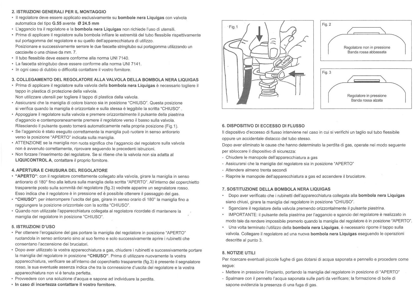LIQUIDCONTROL A Regolatore di pressione per bombole GPL Liquigas - immagine 3