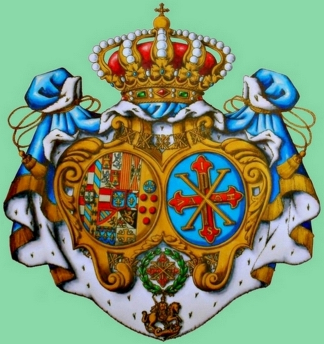 POSTER STAMPA 32X45 STEMMA SMOC SACRO MILITARE ORDINE COSTANTINIANO REGNO DUE SICILIE NAPOLI E SICILIA