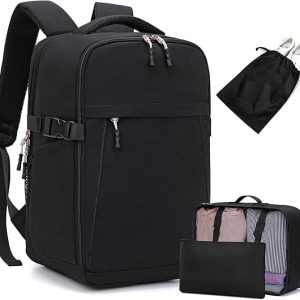 Zaino da viaggio cabina aereo Nero | misura standard 40 x 20 x 25